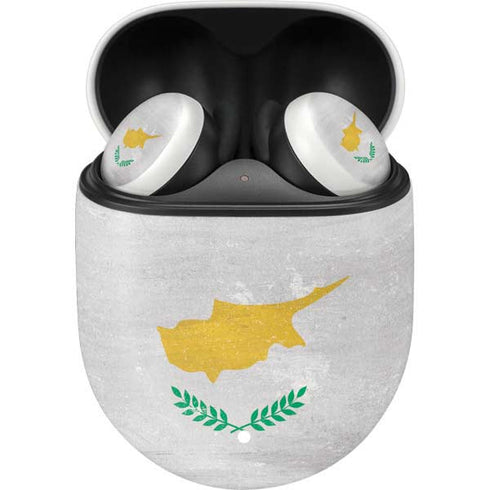 Cyprus Flag Distressed Google Pixel Buds Skin